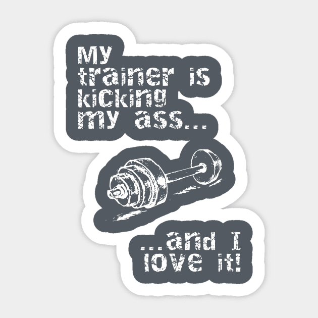 Train Hard Sticker by mynaito